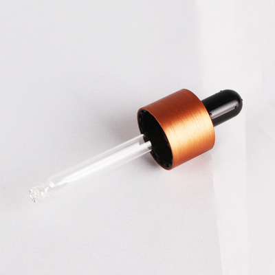 18mm βουρτσισμένο Dropper ΚΑΠ περάτωσης αργιλίου για το μπουκάλι 18/410 ουσιαστικού πετρελαίου