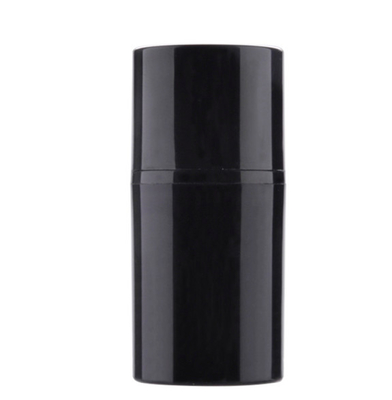 Κενά μαύρα μπουκάλια 15ml 30ml 50ml αντλιών PP χωρίς αέρα για το λοσιόν