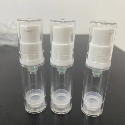 5 ml Λοσιόν Χωρίς αέρα Μπουκάλια αντλίας πλαστικής καλλυντικής Λοσιόν μπουκάλι υλικό AS