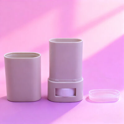 Προσαρμοσμένη Οβάλ Επίπεδη 15g 20g Συσκευασία Αποσμητικού Stick Twist Up Επαναγεμιζόμενη Συσκευασία Αποσμητικού Σώματος Σωληνάρια Δοχείων Αντηλιακού Αποσμητικού