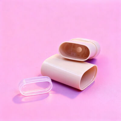 Προσαρμοσμένη Οβάλ Επίπεδη 15g 20g Συσκευασία Αποσμητικού Stick Twist Up Επαναγεμιζόμενη Συσκευασία Αποσμητικού Σώματος Σωληνάρια Δοχείων Αντηλιακού Αποσμητικού