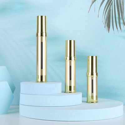 Κίνα Προμηθευτής Ασημί Πολυτελές Πλαστικό Μπουκάλι Καλλυντικών 15ml 30ml 50ml Άδειο Airless Πλαστικό Αντλία Ορού Διανομέας από Kinpack