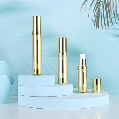 Κίνα Προμηθευτής Ασημί Πολυτελές Πλαστικό Μπουκάλι Καλλυντικών 15ml 30ml 50ml Άδειο Airless Πλαστικό Αντλία Ορού Διανομέας από Kinpack