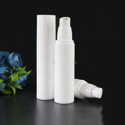 Μία μοναδική λευκή καλλυντική συσκευασία 50 ml στρογγυλό πλαστικό μπουκάλι χωρίς αέρα