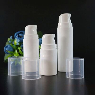 Μία μοναδική λευκή καλλυντική συσκευασία 50 ml στρογγυλό πλαστικό μπουκάλι χωρίς αέρα