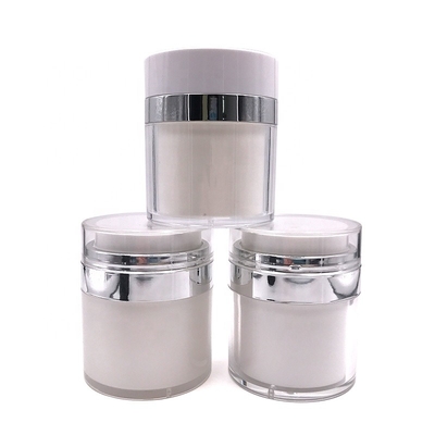 χωρίς αέρα βάζο κρέμας αντλιών 1oz 4oz, ακρυλικό καλλυντικό βάζο για τη συσκευασία skincare