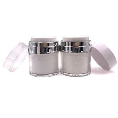 χωρίς αέρα βάζο κρέμας αντλιών 1oz 4oz, ακρυλικό καλλυντικό βάζο για τη συσκευασία skincare