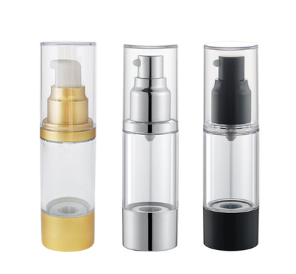 χωρίς αέρα μπουκάλια αντλιών 15ml 30ml 50ml για τα καλλυντικά ABS ΩΣ υλικό στυπτηριών