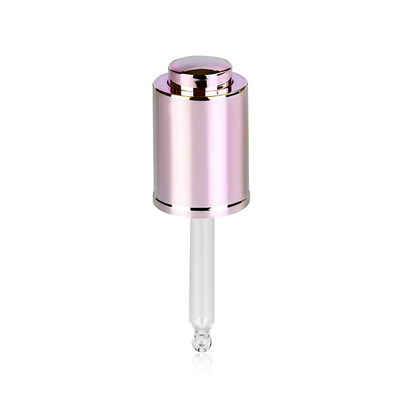 Dropper γυαλιού 18mm καλλυντικό μικρό γύρω από τη μορφή με το κουμπί ώθησης μπαμπού