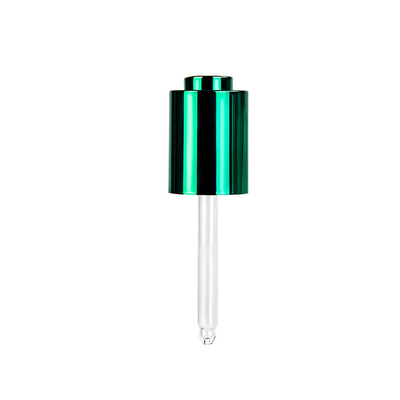 Dropper γυαλιού 18mm καλλυντικό μικρό γύρω από τη μορφή με το κουμπί ώθησης μπαμπού
