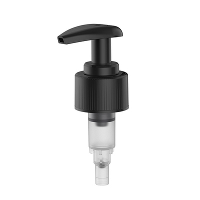 μαύρο χρώμα αντλιών λοσιόν βιδών 24mm 28mm με τις ομαλές ραβδωτές περατώσεις